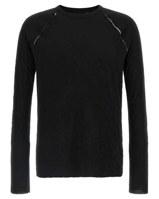 Thom Krom Black Cotton T-Shirt for men