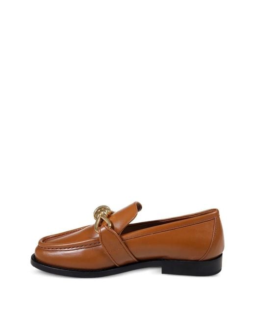 Bottega Veneta Brown Astaire Metallic Loafer