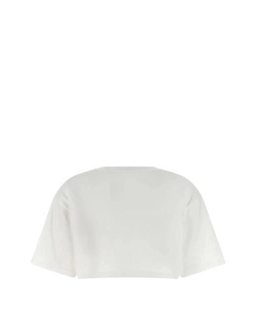 Valentino Garavani White T-Shirt With Chez Print