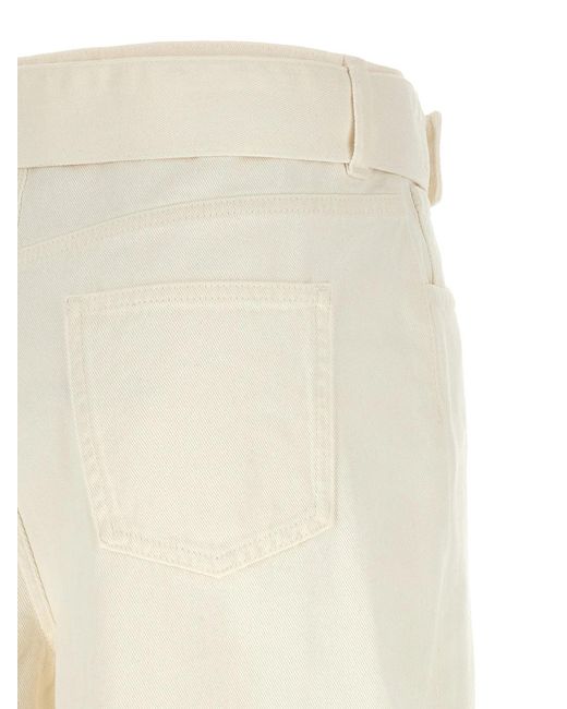 Twinset White Twin Set Wide Leg Jeans