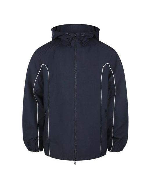 DIESEL Blue Polyamide Jacket for men