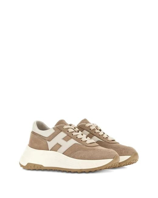 Hogan Natural Multicoloured Calfskin Sneakers