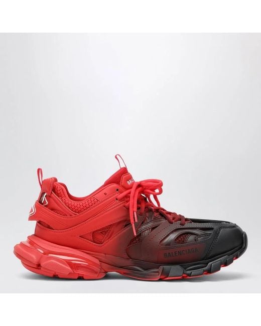 Balenciaga Red Track Gradient Sneakers for men