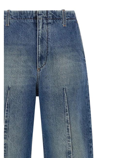 MM6 by Maison Margiela Blue Vertical Pinch Jeans
