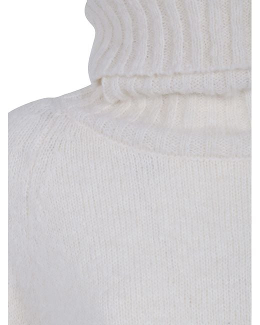 Base London White Turtle Neck Sweater