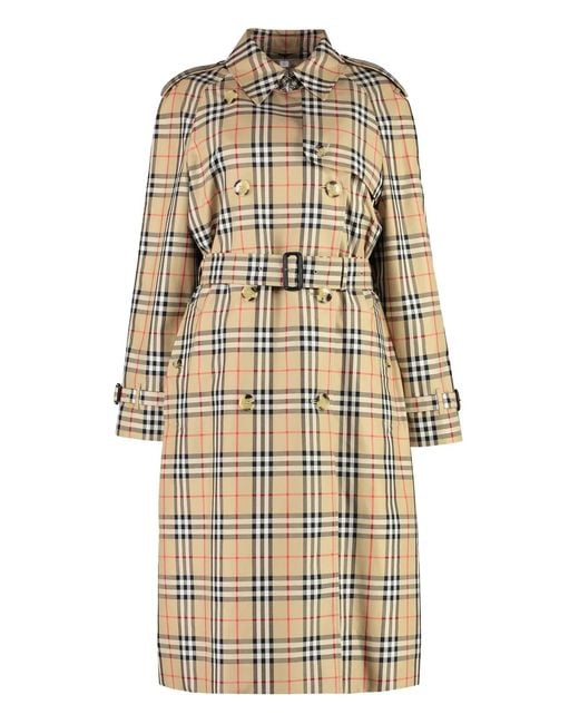 Burberry Natural Gabardine Trench Coat