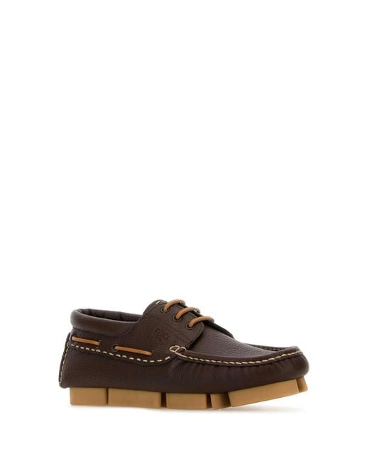 Fendi Brown Moccasters for men