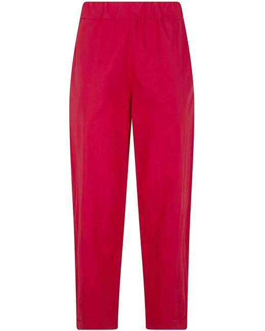 Labo.art Red "Clara" Vela Cotton Trousers