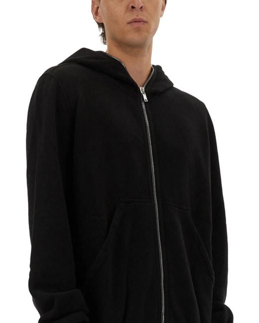Rick Owens Black "Jumbo Gimp" Hoodie for men