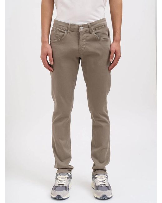 Dondup Gray Denim Pants Mod. George for men
