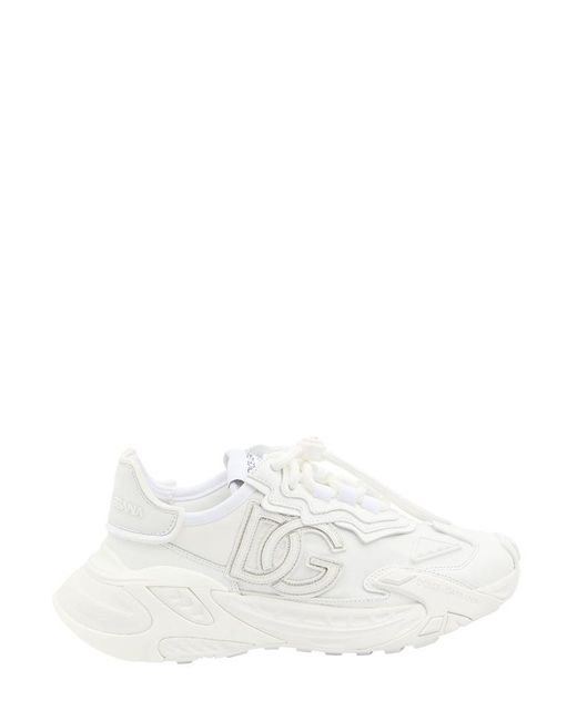 Dolce & Gabbana White Sneaker With Logo
