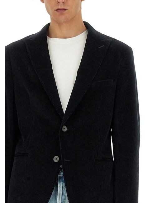 Tonello Black Singlebreasted Jacket for men