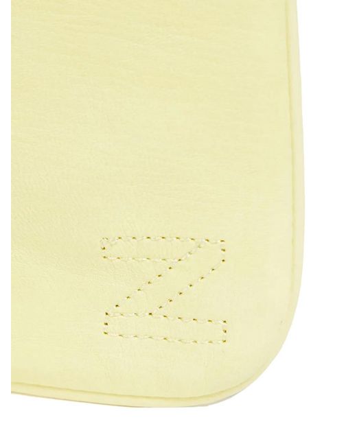 Zimmermann Yellow Logo Leather Pouch Crossbody Bag