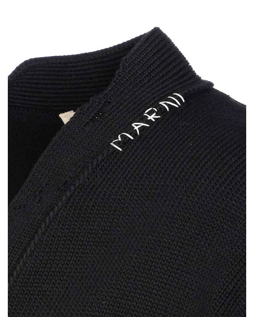 Marni Black Knitted Cardigan With Buttons Closure for men