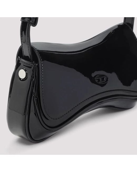 DIESEL Black Play Clutch Shoulder Bag