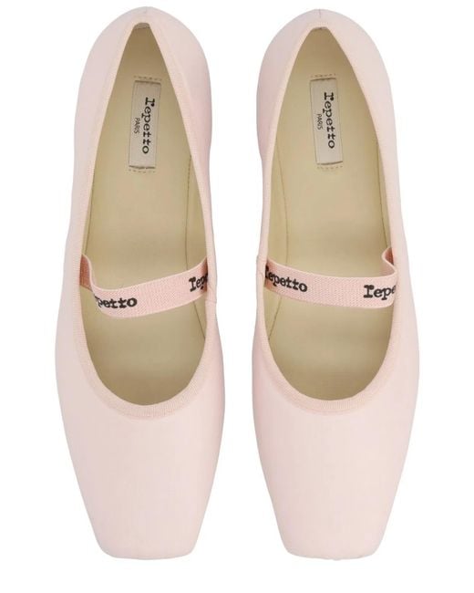 Repetto Pink Calfskin Flat Shoes