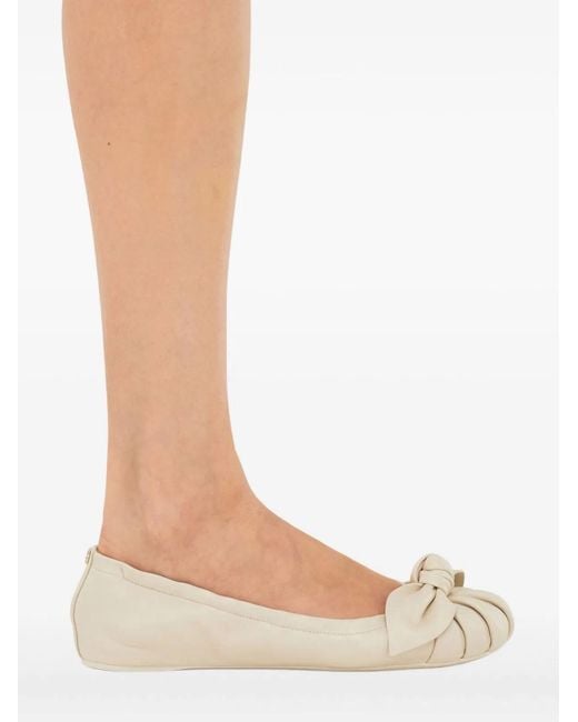 Ferragamo Natural Leather Flat Shoes