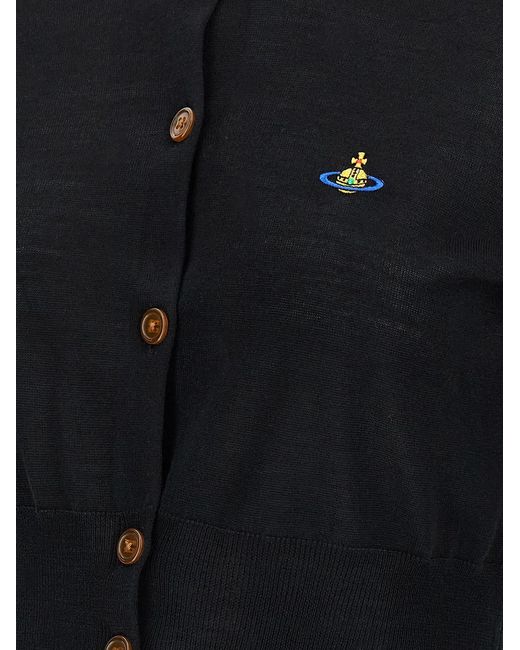 Vivienne Westwood Black 'Bea Cropped' Cardigan
