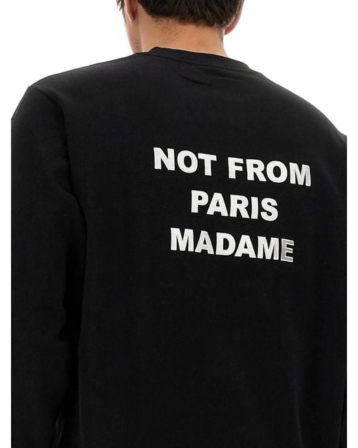 Drole de Monsieur Black "Slogan" Sweatshirt for men