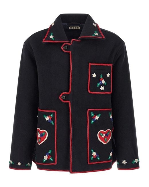 Bode Black 'Carroll' Jacket for men
