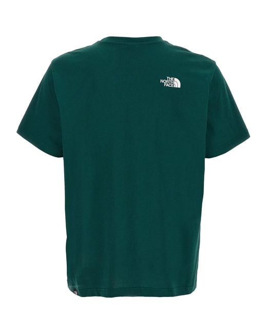 The North Face Green 'Simple Dome' T-Shirt for men