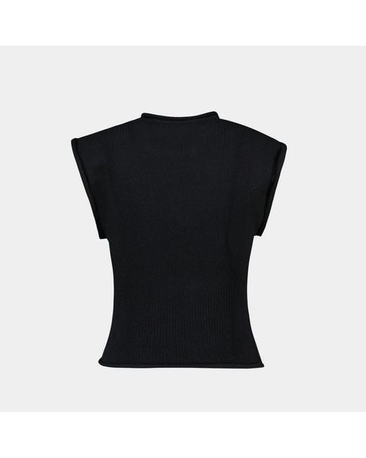Courreges Black Courregès Tank Top