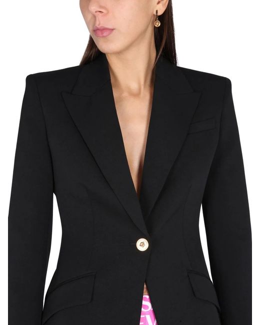 Versace Black Single-Breasted Jacket