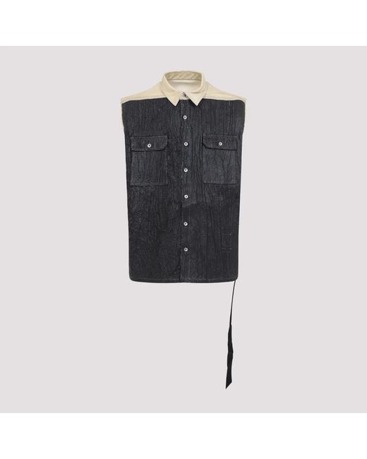 Rick Owens Blue Sl Tommy Jumbo Jacket for men