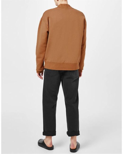 Marni Blue Piton Logo Brushed Organic Sweatshirt for men