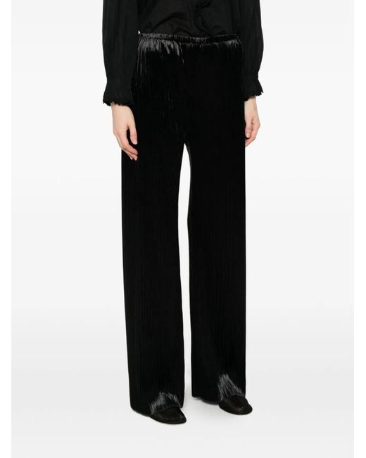 Forte_forte Black Pleated Trousers