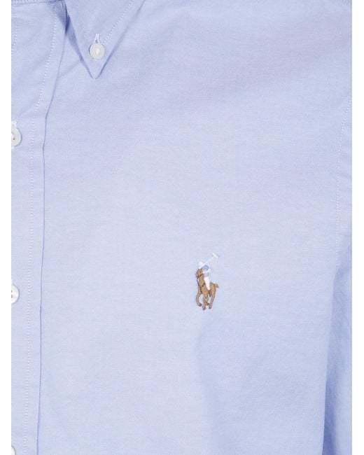 Polo Ralph Lauren Blue Woven Sport Shirt for men