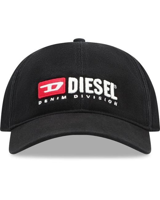 DIESEL Black Cotton Hat for men