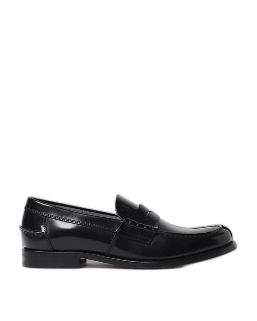 Tod's Black Leather Loafers for men