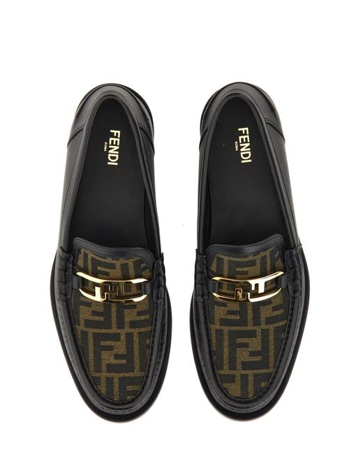 Fendi White Moccasin "O'Lock" for men