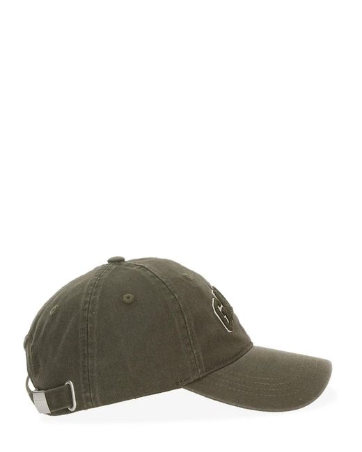Ganni Green Baseball Hat With Logo