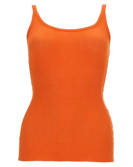 MSGM Orange Tank Top