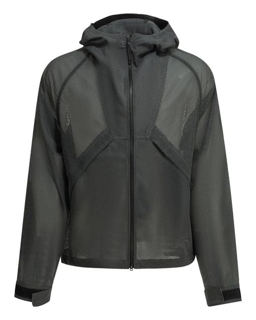 Goldwin Black "Tonalith Mesh" Lightweight Jacket for men
