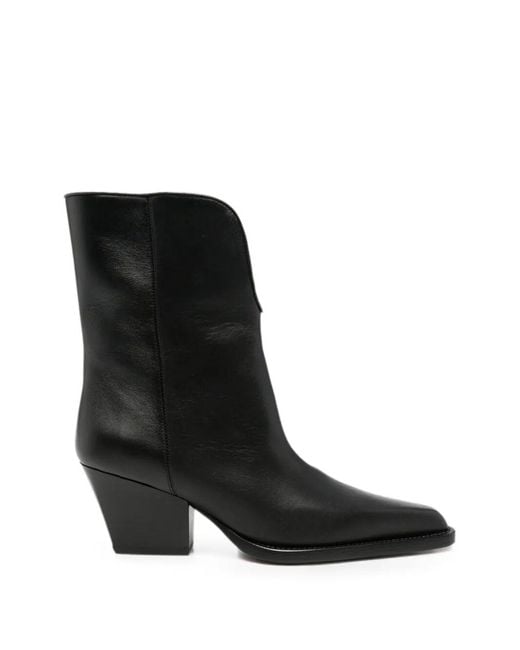 Paris Texas Black "Jane" Midcalf Boot T. 060