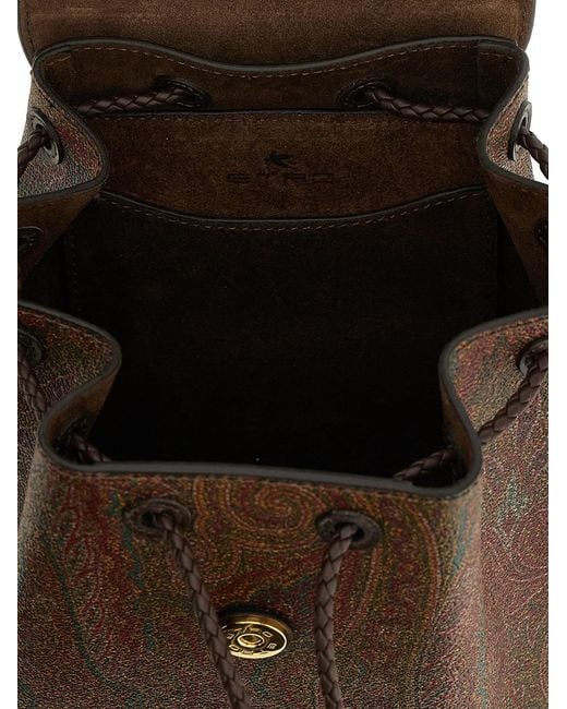 Etro Brown Essential' Small Backpack