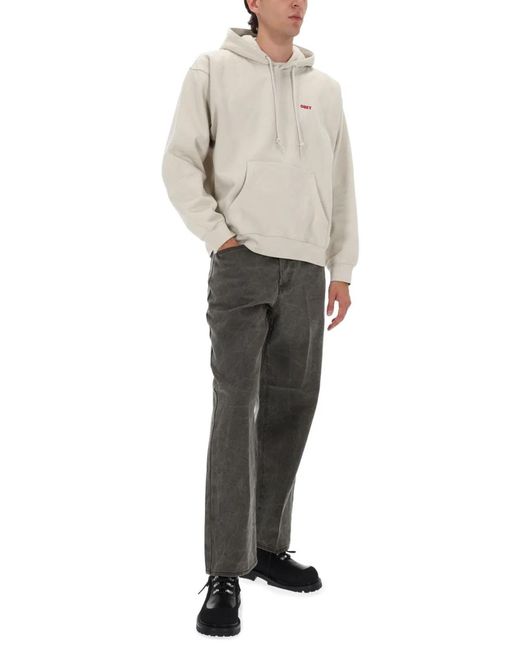 Obey White Cotton Jeans for men