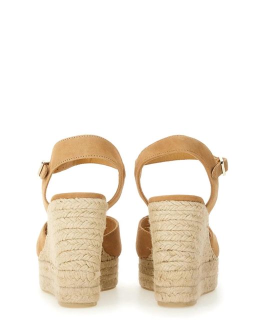 Castaner Natural Wedge Sandal "Blaudell"