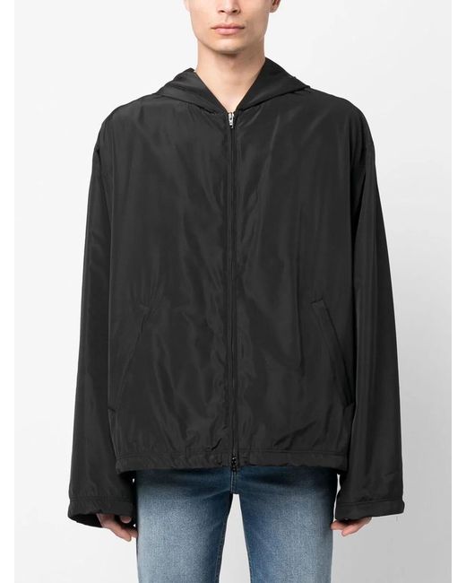 Balenciaga Black Nylon Zipped Jacket
