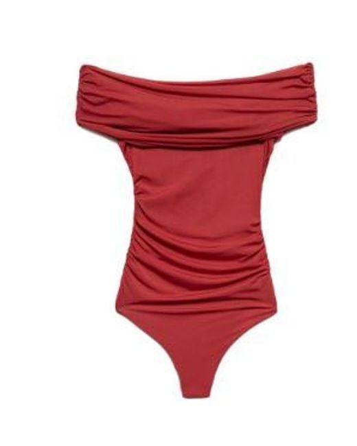 Aniye By Red Cotton Blend Zip-Up Hooded Top