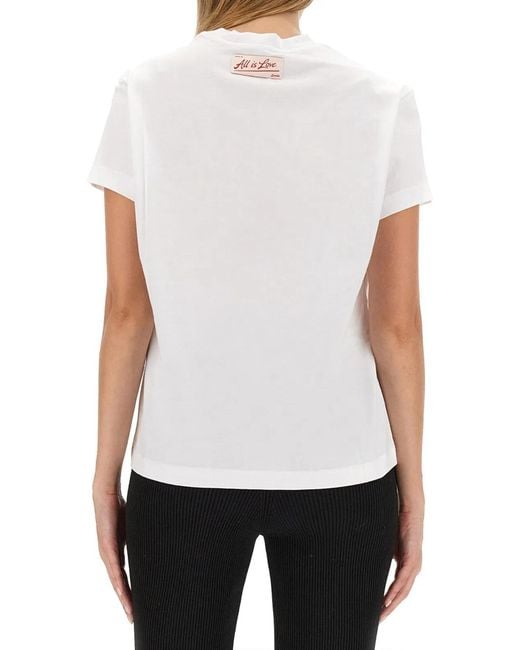 Stella McCartney White T Shirt With Logo