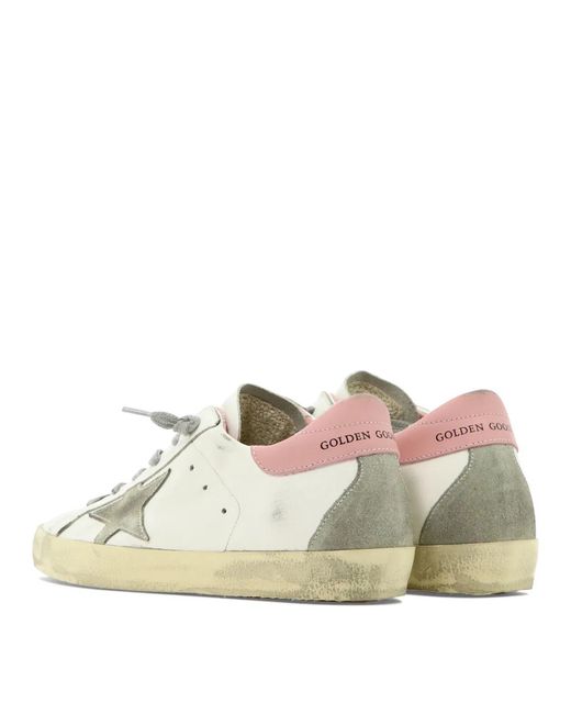 Golden Goose Deluxe Brand Pink "Super Star" Low Sneakers