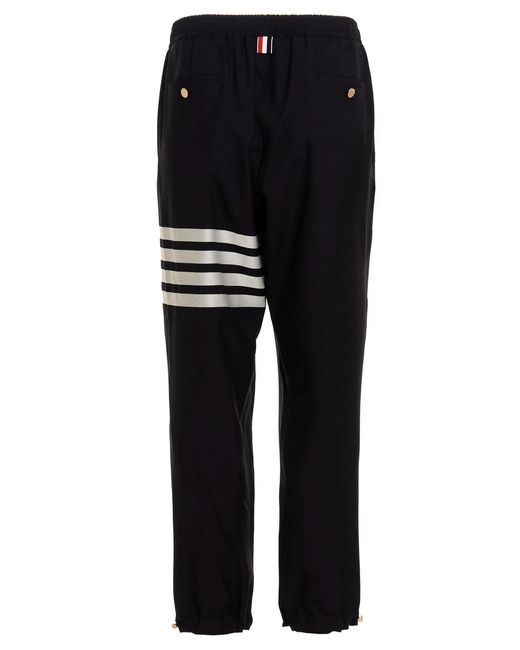 Thom Browne Black 'Bar' Trousers for men