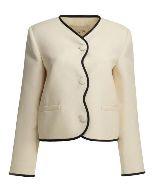 Valentino Natural Crepe Couture Blazer