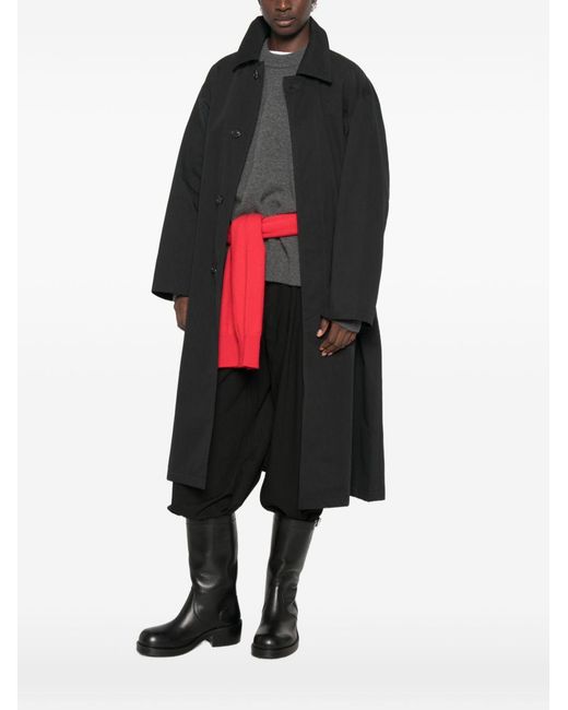 DUNST Black Cotton Blend Coat
