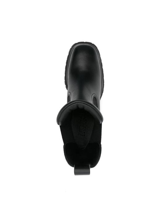 Moncler Black Leather Boot