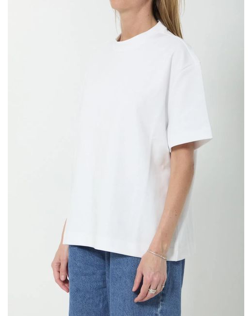 Frankie Shop White Cotton Polyester T-Shirt Polo